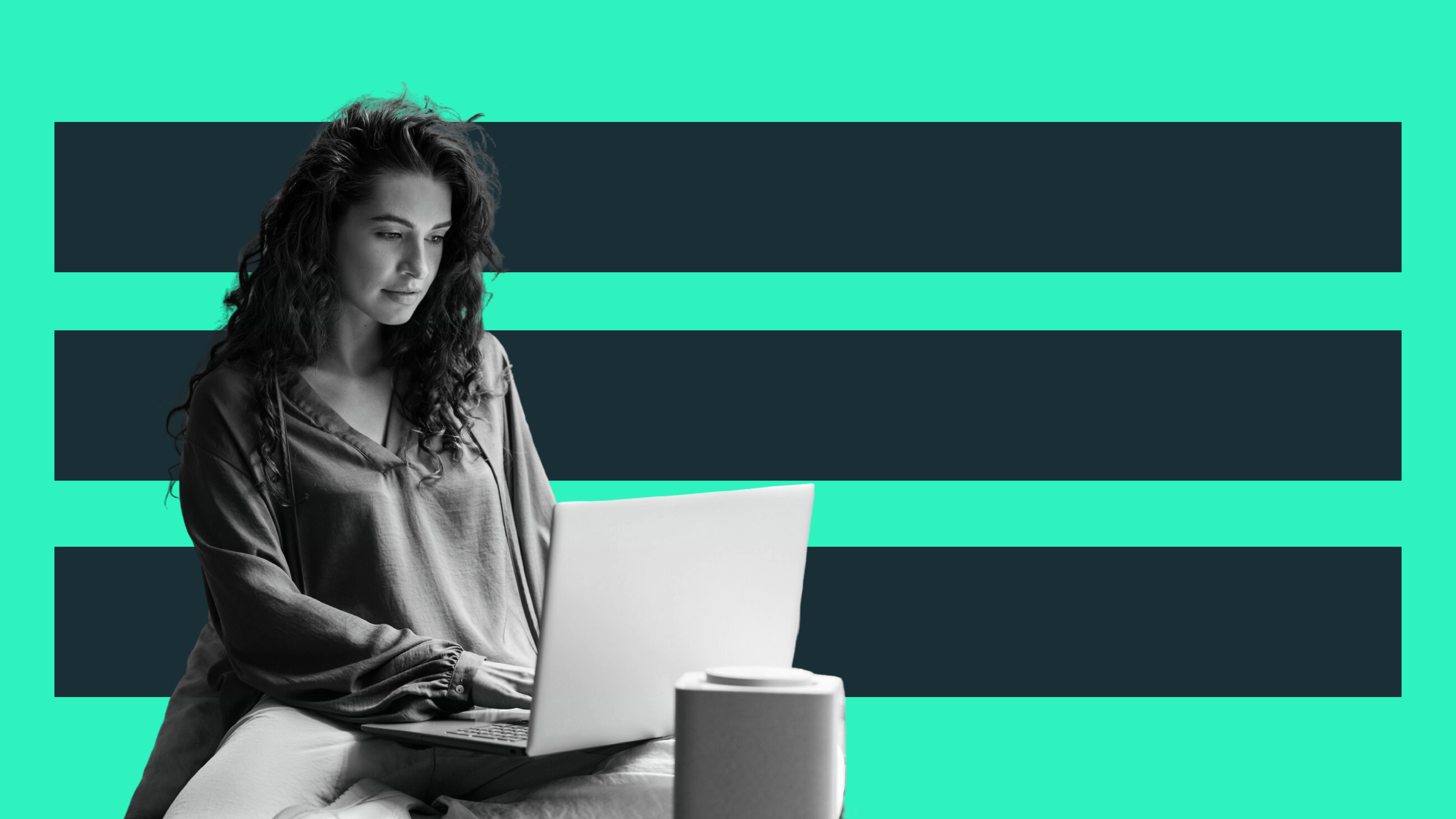 A freelance writer works on her laptop, making money from her side hustle